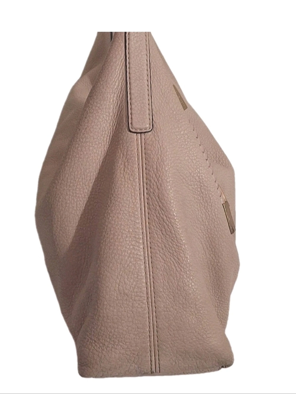 Michael Kors Lexington Large Hobo Shoulder Bag Blush Beige Pink GUC - Picture 5 of 17